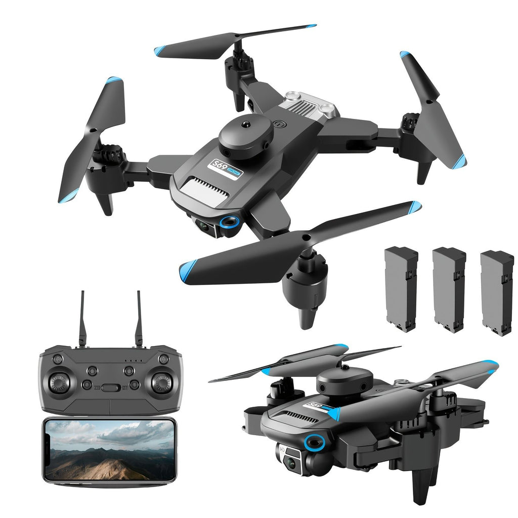 oh my god - S69 RC Drone With HD Dual Camera & 3 Battery; WIFI FPV Drone 360Â° Obstacle Avoidance Headless Mode; RC Foldable Quadcopter Helicopter Drone Gift Toys For Kids Adults