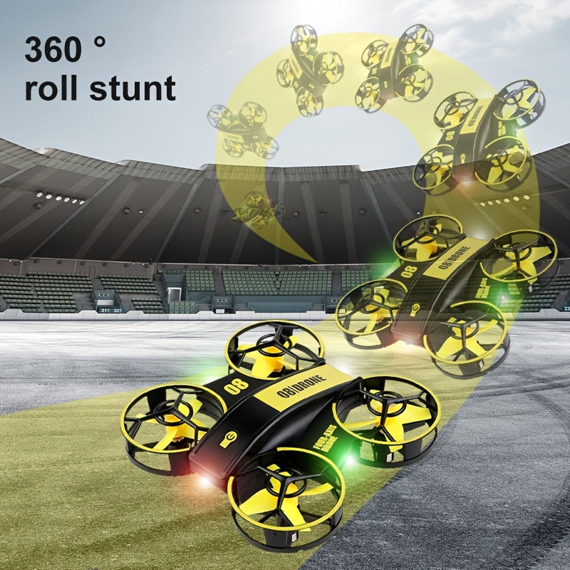 oh my god - Remote Control Four-axis Sensing Flyer Interactive Light Hand Throw Drone; Fixed Height Remote Control Airplane Toy