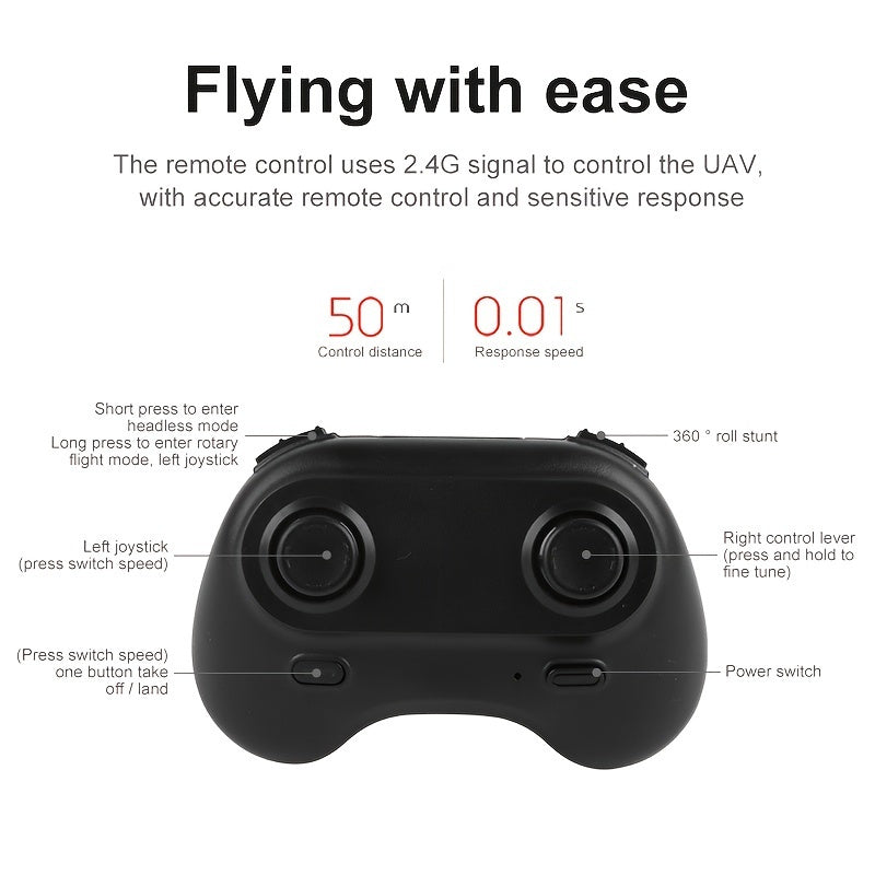 oh my god - Remote Control Four-axis Sensing Flyer Interactive Light Hand Throw Drone; Fixed Height Remote Control Airplane Toy