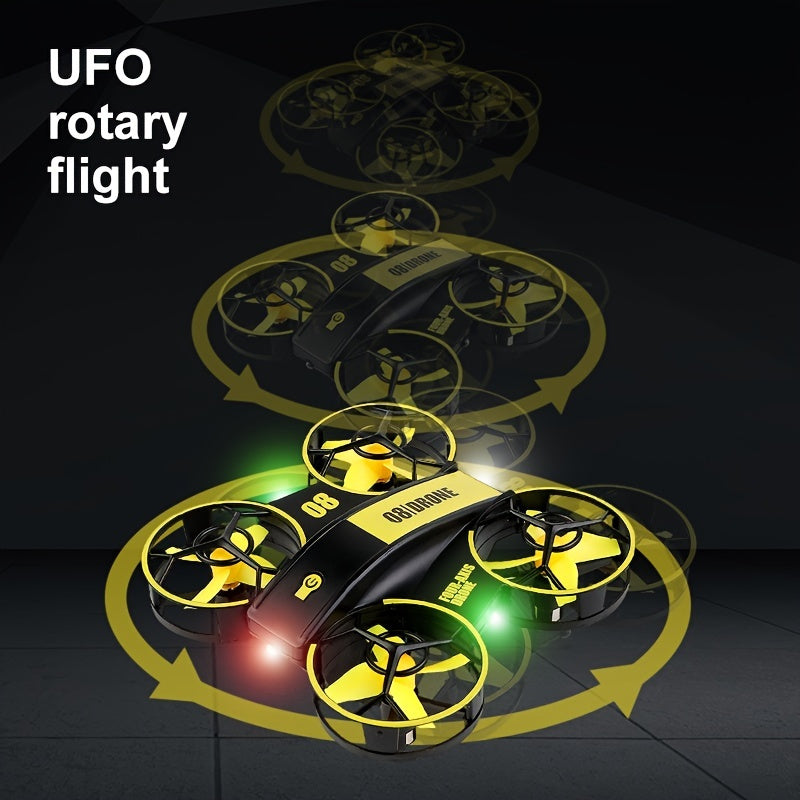 oh my god - Remote Control Four-axis Sensing Flyer Interactive Light Hand Throw Drone; Fixed Height Remote Control Airplane Toy