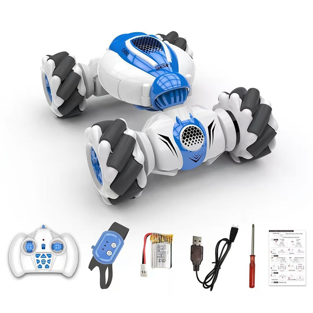 Department Store - Remote Control Car Toy; 360Â° Rotation Transform Gesture Induction Stunt Car; Rechargeable Reusable Hand Controlled 4WD Off-Road Drift Car With 220mA Battery For Kids Boys Girls