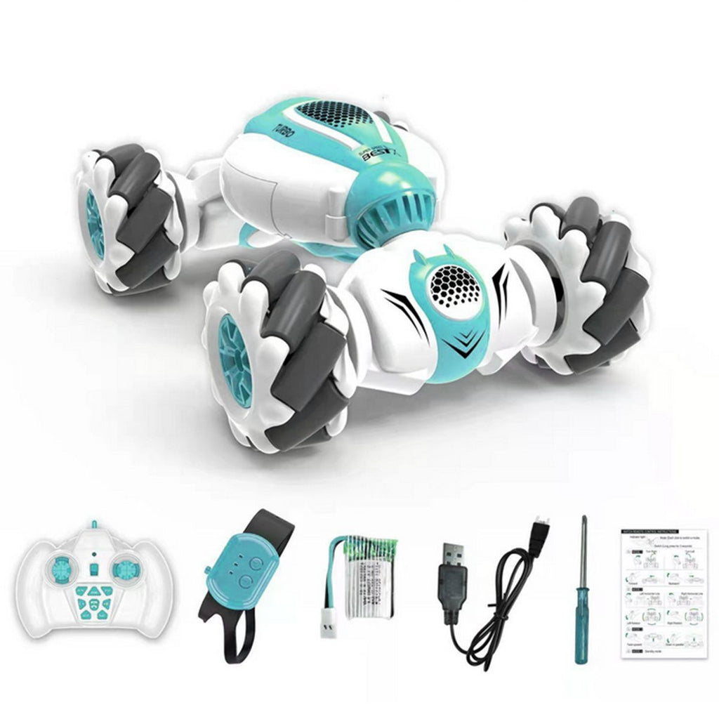 Department Store - Remote Control Car Toy; 360Â° Rotation Transform Gesture Induction Stunt Car; Rechargeable Reusable Hand Controlled 4WD Off-Road Drift Car With 220mA Battery For Kids Boys Girls