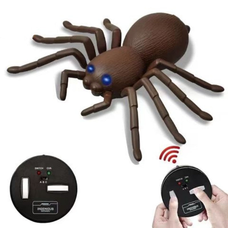 Department Store - Remote Control Wood Bug Animal Pet Electric Infrared Sensor; Insect Simulation Tricky Gift Remote Control Spider Model Toy