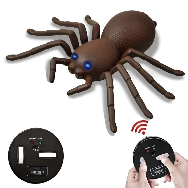 Department Store - Remote Control Wood Bug Animal Pet Electric Infrared Sensor; Insect Simulation Tricky Gift Remote Control Spider Model Toy