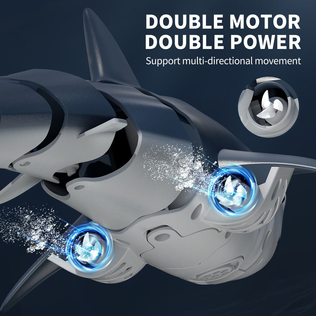 Department Store - Remote Control Shark [2022 New Version] 1:18 High Simulation Scale Fish With Light & Spray Water For Lake Bathroom Pool Toys For Kids Ages 4 5 7 8 Boys Halloween Christmas Birthday Gift RC Boat