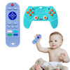 Department Store - 2-Pack Baby Teether Toys Silicone Toddler; Sensory Toy Chew Toys Educational ; TV Remote Control Shape Teething Toys for Babies 6-18 Months (Black)