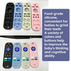 Department Store - 2-Pack Baby Teether Toys Silicone Toddler; Sensory Toy Chew Toys Educational ; TV Remote Control Shape Teething Toys for Babies 6-18 Months (Black)