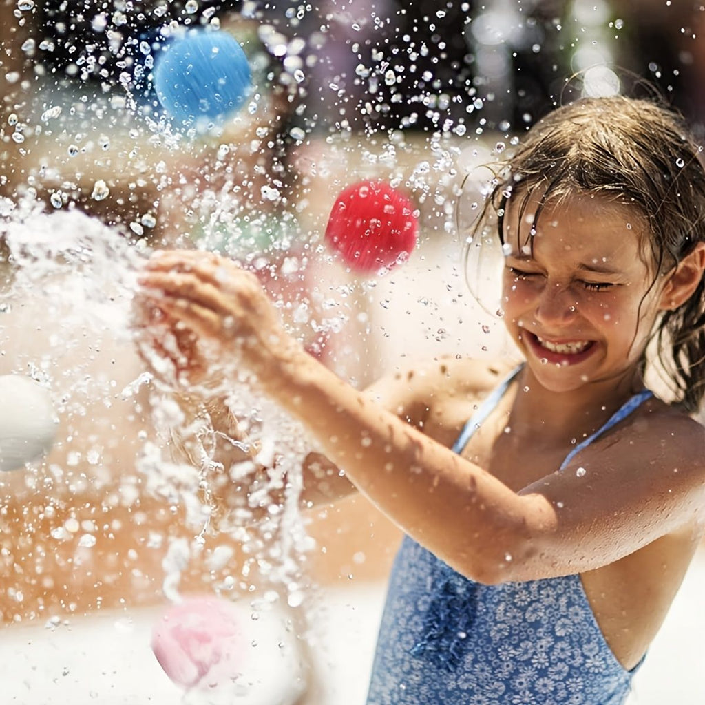 Department Store - 50pcs Water Balls; Soft Cotton Bouncing Soaker Balls; Toy For Pool Party Water Fight