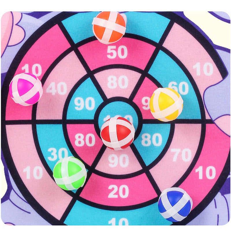 oh my god - Montessori Throw Sport Slingshot Target Sticky Ball (12 balls) Dartboard Board Games Educational Children's outdoor Game toy