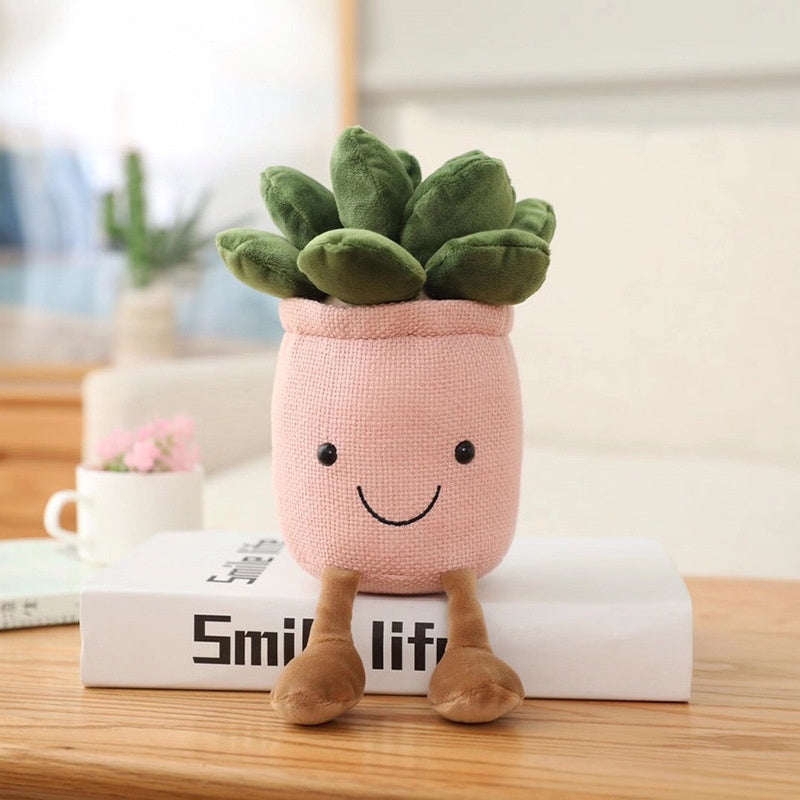 oh my god - 9inch Creative Succulent Plant Decoration; For Garden Green Lovers Cute Succulent Sleep Seat Cushion Home Decoration