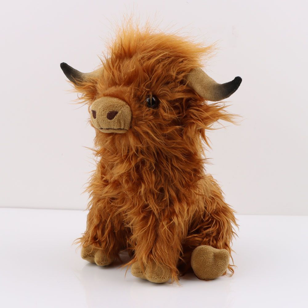 oh my god - Highland Cow Plush Toy-  28CM/11''-  Cute Highland Cattle Soft Stuffed Doll-  Cow Plush Pillow For Kids Christmas Gift