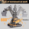 oh my god - Remote Control Excavator Toy RC Construction Engineering Vehicles with Light Music; Gifts for Kids
