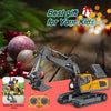 oh my god - Remote Control Excavator Toy RC Construction Engineering Vehicles with Light Music; Gifts for Kids