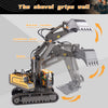 oh my god - Remote Control Excavator Toy RC Construction Engineering Vehicles with Light Music; Gifts for Kids