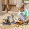 oh my god - Remote Control Excavator Toy RC Construction Engineering Vehicles with Light Music; Gifts for Kids