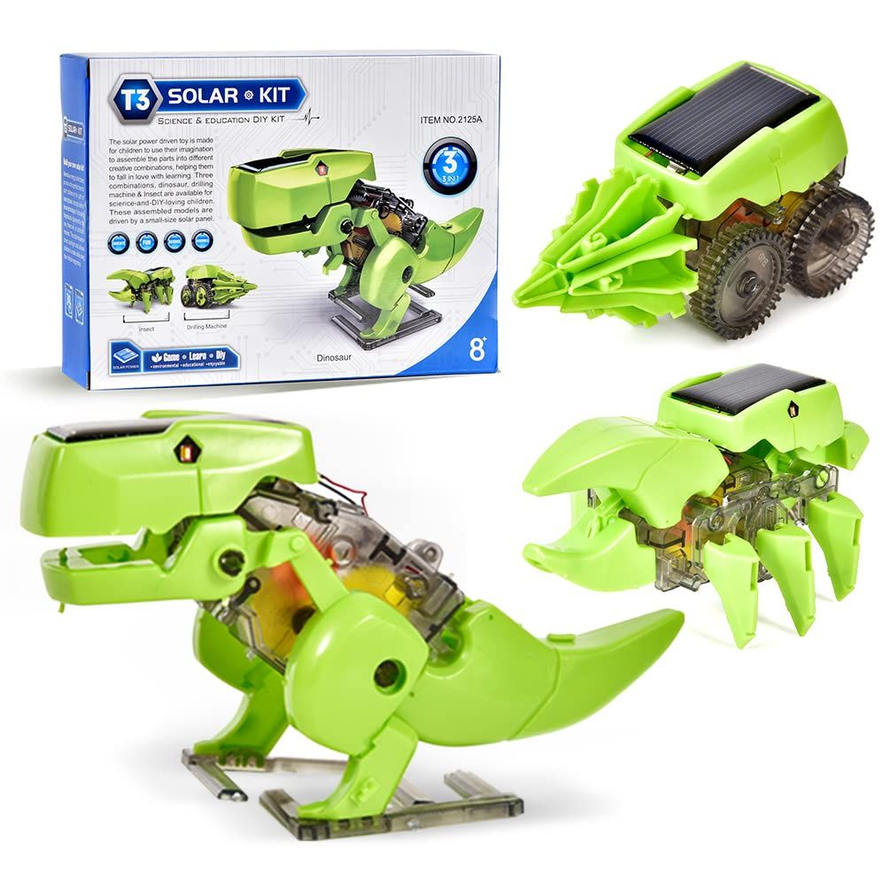 oh my god - 3in1 Solar Robot Toys Science Kits Kids Age 8 9 10 11 12 STEM Learning Educational Building Engineering Gifts Toy Boys