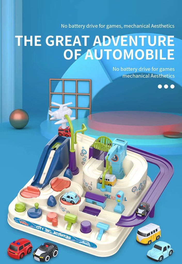 oh my god - Kids Race Track Toys For Boy Car Adventure Toy For 3 4 5 6 7 Years Old Boys Girls; Puzzle Rail Car; City Rescue Playsets Magnet Toys W/ 4 Mini Cars; Preschool Educational Car Games Gift Toys