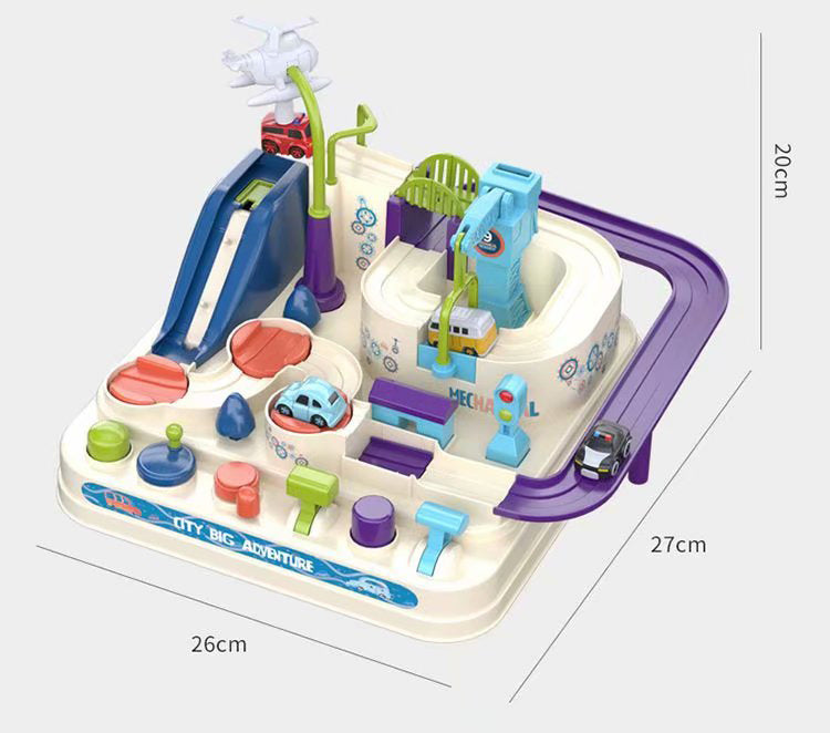 oh my god - Kids Race Track Toys For Boy Car Adventure Toy For 3 4 5 6 7 Years Old Boys Girls; Puzzle Rail Car; City Rescue Playsets Magnet Toys W/ 4 Mini Cars; Preschool Educational Car Games Gift Toys