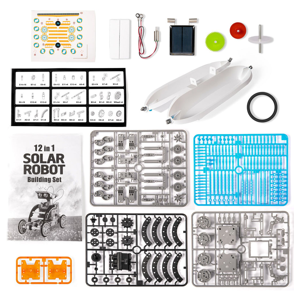 oh my god - STEM Solar Robot Kit For Kids; 12-in-1 Educational STEM Science Experiment Toys; Solar Powered Building Kit DIY For 8 9 10 11 12 13 Years Old Boys & Girls Kids Toy