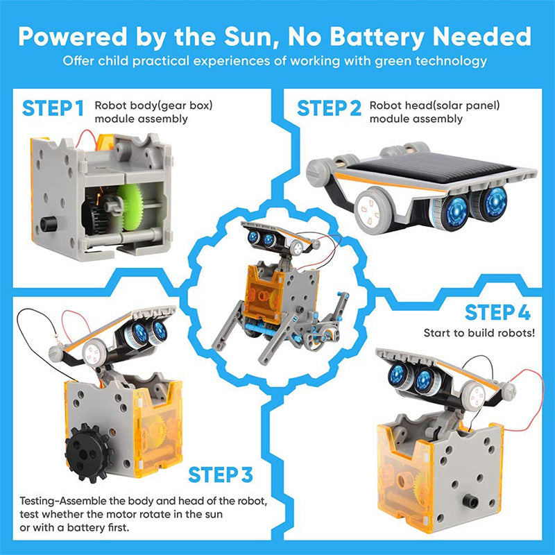 oh my god - STEM Solar Robot Kit For Kids; 12-in-1 Educational STEM Science Experiment Toys; Solar Powered Building Kit DIY For 8 9 10 11 12 13 Years Old Boys & Girls Kids Toy