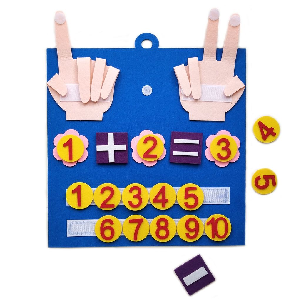 oh my god - Kid Felt Finger Numbers Math Toys; Children Counting Early Learning Educational Board; For Toddler Teaching Aid