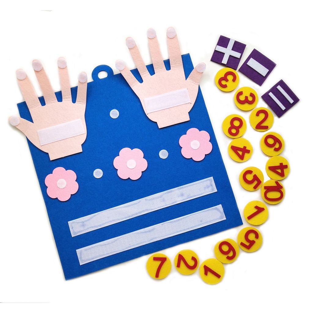 oh my god - Kid Felt Finger Numbers Math Toys; Children Counting Early Learning Educational Board; For Toddler Teaching Aid