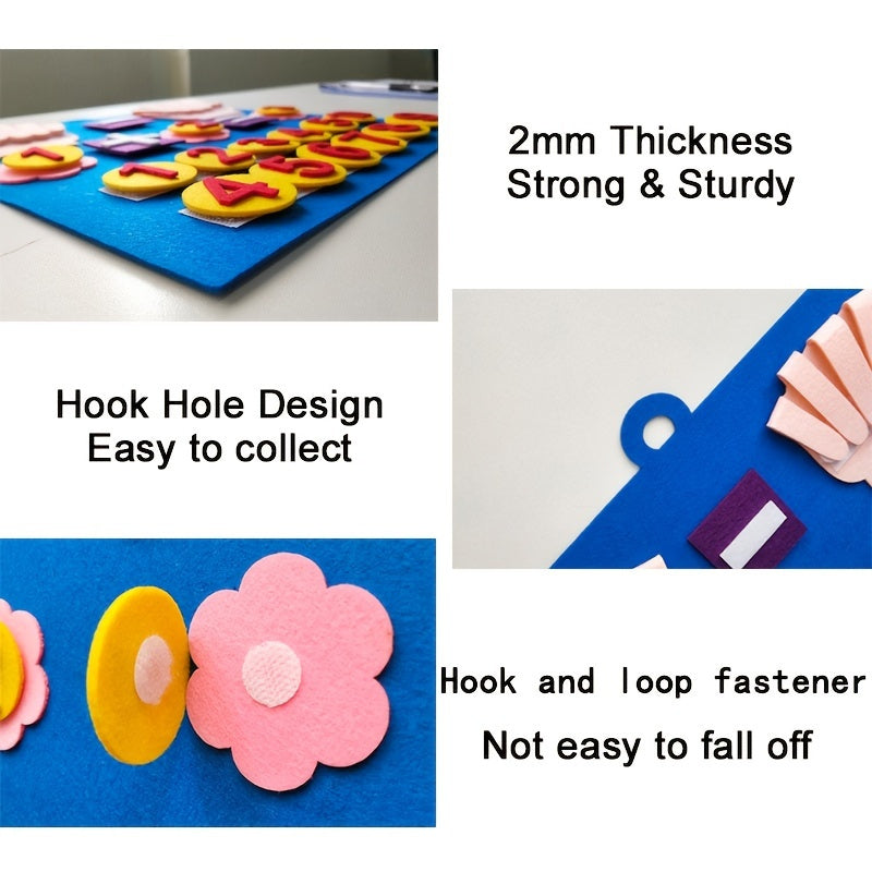 oh my god - Kid Felt Finger Numbers Math Toys; Children Counting Early Learning Educational Board; For Toddler Teaching Aid