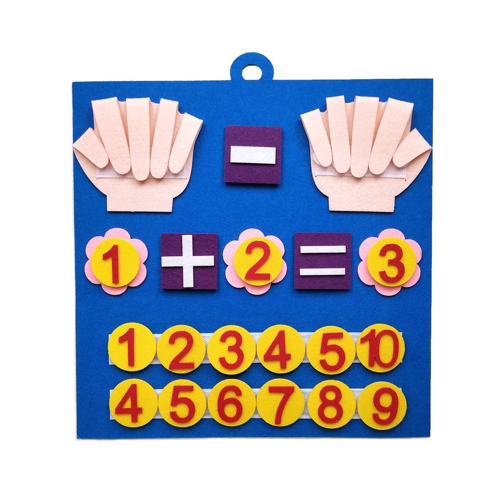oh my god - Kid Felt Finger Numbers Math Toys; Children Counting Early Learning Educational Board; For Toddler Teaching Aid