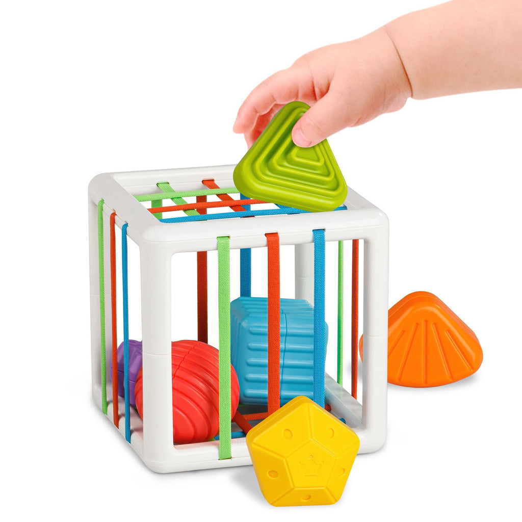 oh my god - Sensory Sorting Bin With Elastic Bands (6pcs Soft Blocks)