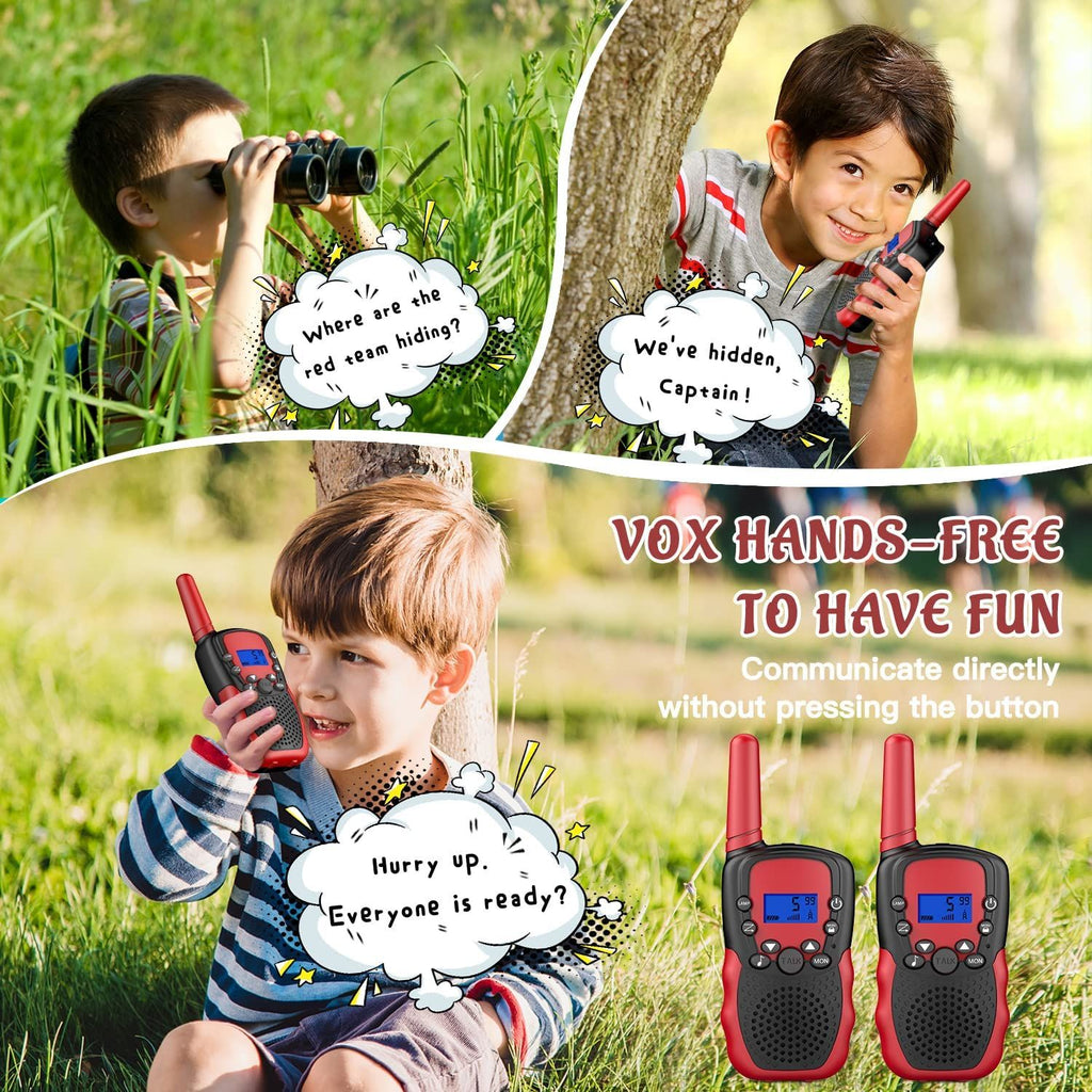 oh my god - Toys for 3-12 Year Old Boys Girls; Walkie Talkies for Kids 22 Channels 2 Way Radio Toy with Backlit LCD Flashlight; 3 Miles Range for Outside; Camping; Hiking