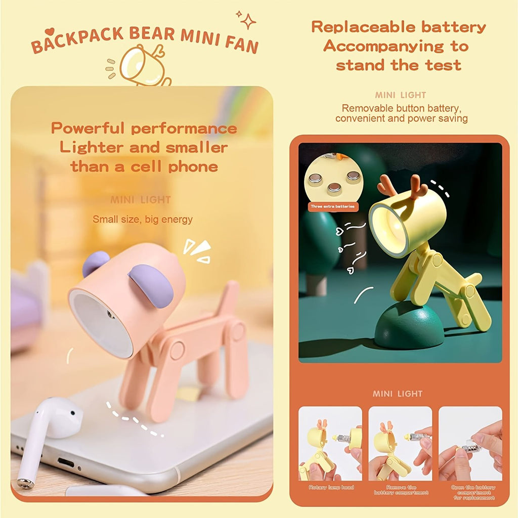 oh my god - Mini Cute Animal Pet Dogs Designer Led Night Light Table Lamp Kids Toys Gifts For Christmas