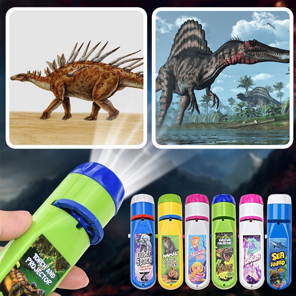 oh my god - Projection Flashlight; Children Projector Light; Cute Cartoon Dinosaur Animal Space Night Photo Light; Bedtime Learning Fun Toys
