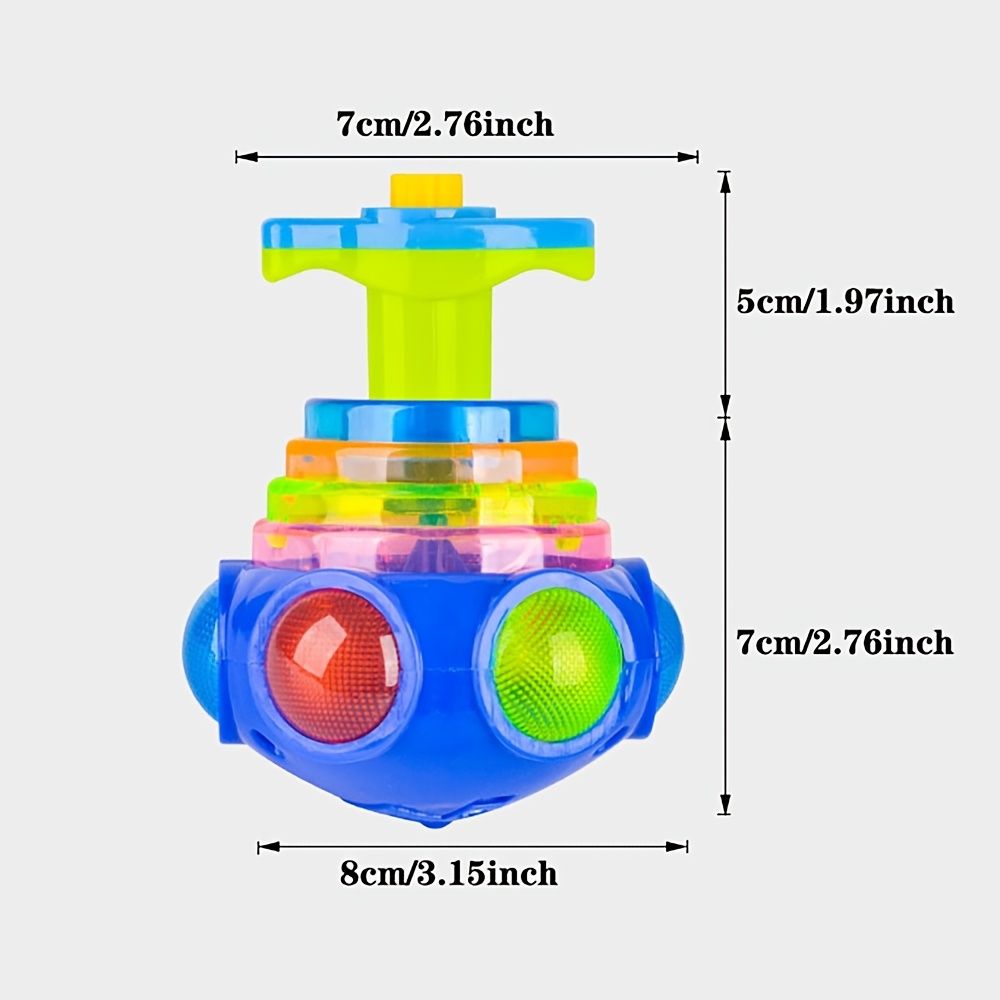 oh my god - Music Gyro Kids Toy; Luminous Rotating Gyro Toy; With Colorful Light For Children