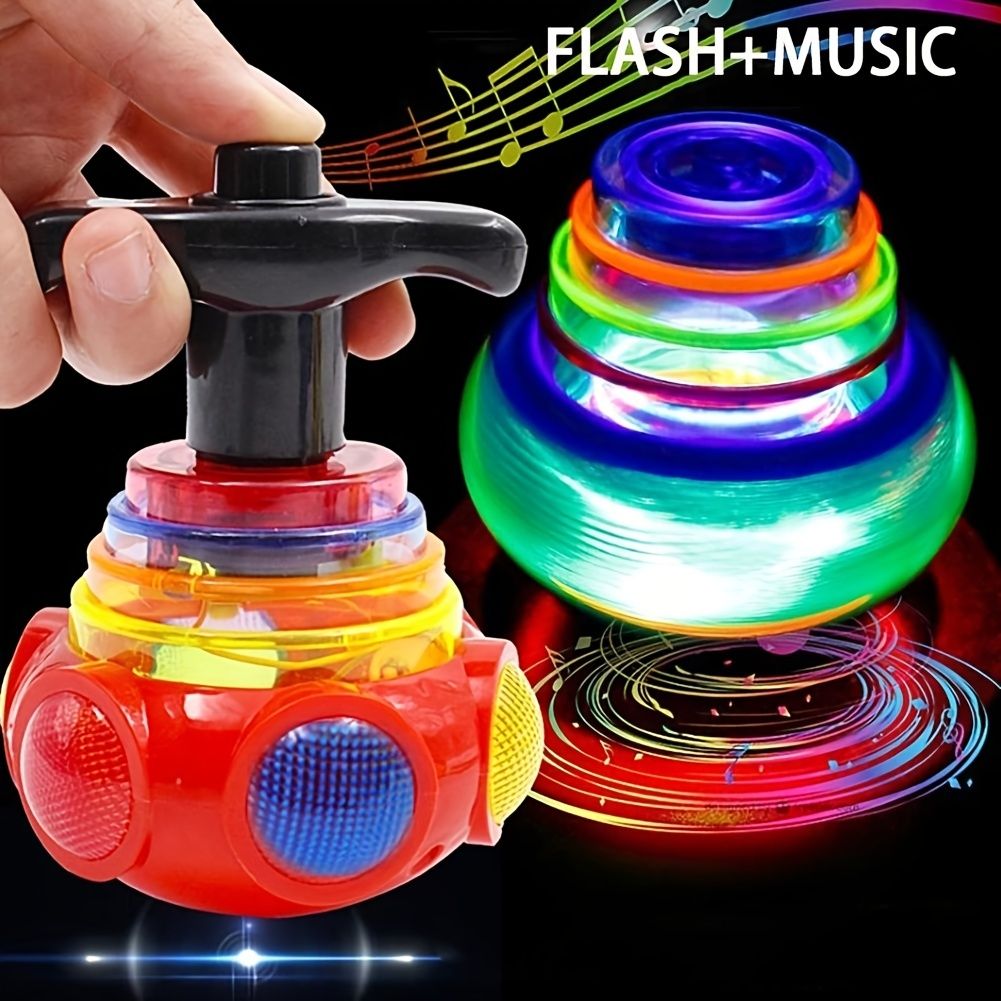 oh my god - Music Gyro Kids Toy; Luminous Rotating Gyro Toy; With Colorful Light For Children