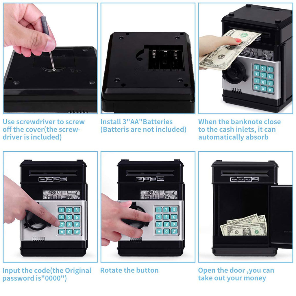 oh my god - Piggy Bank Cash Coin Can ATM Bank Electronic Coin Money Bank Gift For Kids