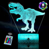 oh my god - 16 Colors Children 3D Illusion Bedside Lamp Remote Control Night Light For Kids 2 3 4 5 6 7 8-12 Year Old; Birthday Gifts For Boys; Home Decorations