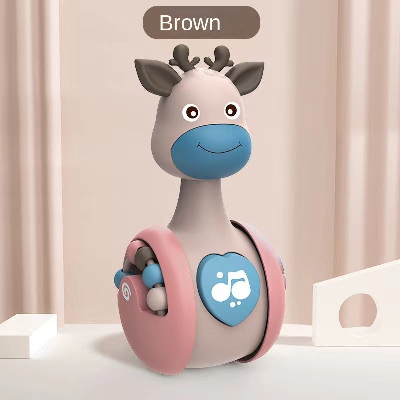 oh my god - Crawling Early Education Tumbler Fawn; 3-6-9-12 Months Old Baby Learning To Crawl Children's Vocal Music Toys