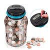 oh my god - Digital Counting Money Jar- Big Piggy Bank- Piggy Bank For Kids- Piggy Bank Digital Counting Coin Bank- Money Saving Jar- Holds Over In 800- Powered By 2AAA Battery (Not Included)