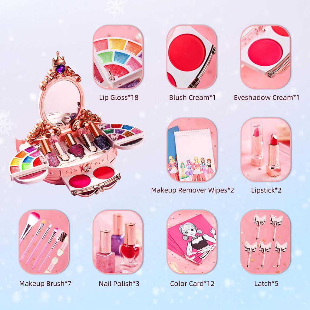 oh my god - Kids Makeup Toy Kit For Girls; Kid Girl Toys Birthday Gift