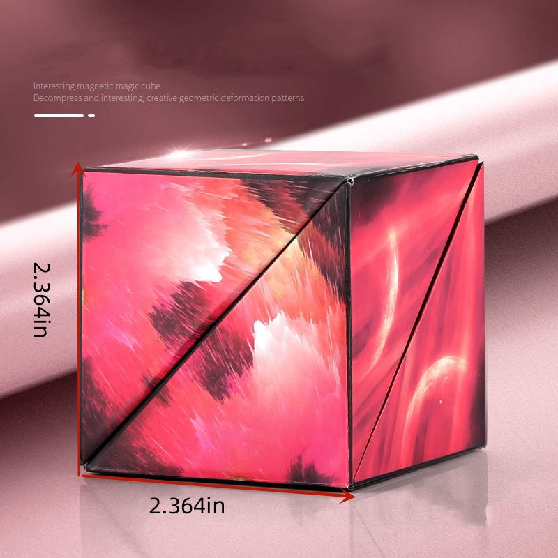oh my god - 3D Magic Cube Magnetic Geometric Space Three-dimensional Decompressing Toy