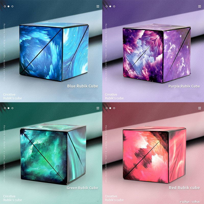 oh my god - 3D Magic Cube Magnetic Geometric Space Three-dimensional Decompressing Toy