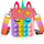 oh my god - Girl And Women's Unicorn Pop Purse Pop Bag With Unicorn Pop Toy- Christmas Decorations Gifts Silicone Shoulder Bag Fidget Toys Pop Fidget Backpack