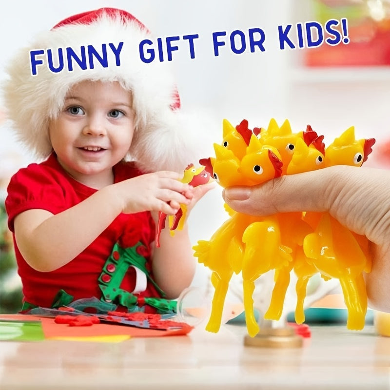 oh my god - Slingshot Chicken Rubber Chicken Flick Chicken Flying Chicken Flingers Stress Gag Toys; Funny Christmas Easter Chicks Novelty Gifts For Kids