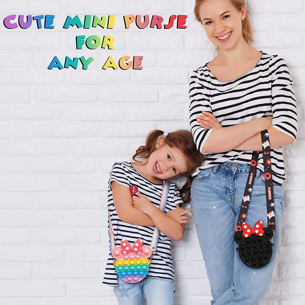 oh my god - Pop Purse For Girls- 2 In 1 Fidget Purse- Pop Poppet Bag- Bubble Purse- Cartoon Silicone Fidget Toys- Handbags With Adjustable Shoulder Strap Length- Gift For Girls And Kids