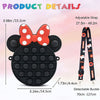 oh my god - Pop Purse For Girls- 2 In 1 Fidget Purse- Pop Poppet Bag- Bubble Purse- Cartoon Silicone Fidget Toys- Handbags With Adjustable Shoulder Strap Length- Gift For Girls And Kids