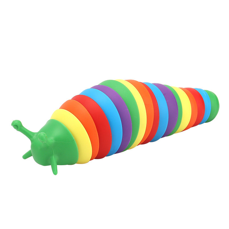 oh my god - Fidget Slug; Articulated Sensory Slug Toy Makes Relaxing Sound; Caterpillar Fidget Toys Stress Relief Gifts