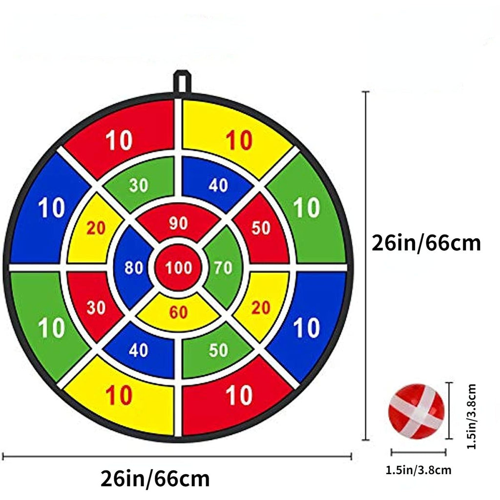 oh my god - 26 Inch Kids Dart Board With 8 Sticky Balls; Boys Toy; Indoor/Sport Outdoor Fun Party Game Toy For 3 4 5 6 7 8 9 10 11 12 Years Old Boys And Girls Birthday Gifts