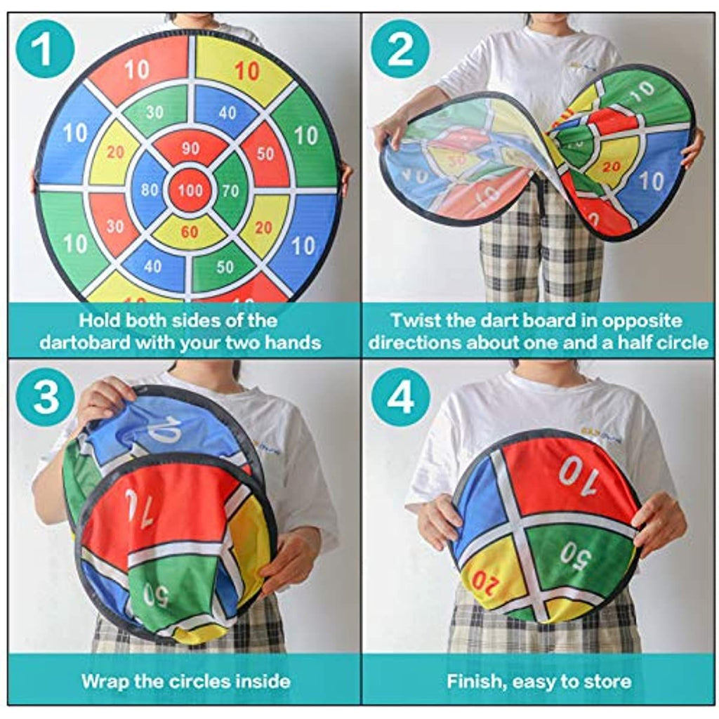 oh my god - 26 Inch Kids Dart Board With 8 Sticky Balls; Boys Toy; Indoor/Sport Outdoor Fun Party Game Toy For 3 4 5 6 7 8 9 10 11 12 Years Old Boys And Girls Birthday Gifts