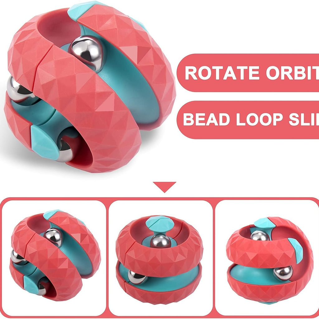 oh my god - Orbit Ball Toy; Fidget Cube Puzzle Ball Spinning Toy; Track Infinite Flip Change Puzzle Games Novelty Creative Stress Relieve Toys For Kids Children Adults