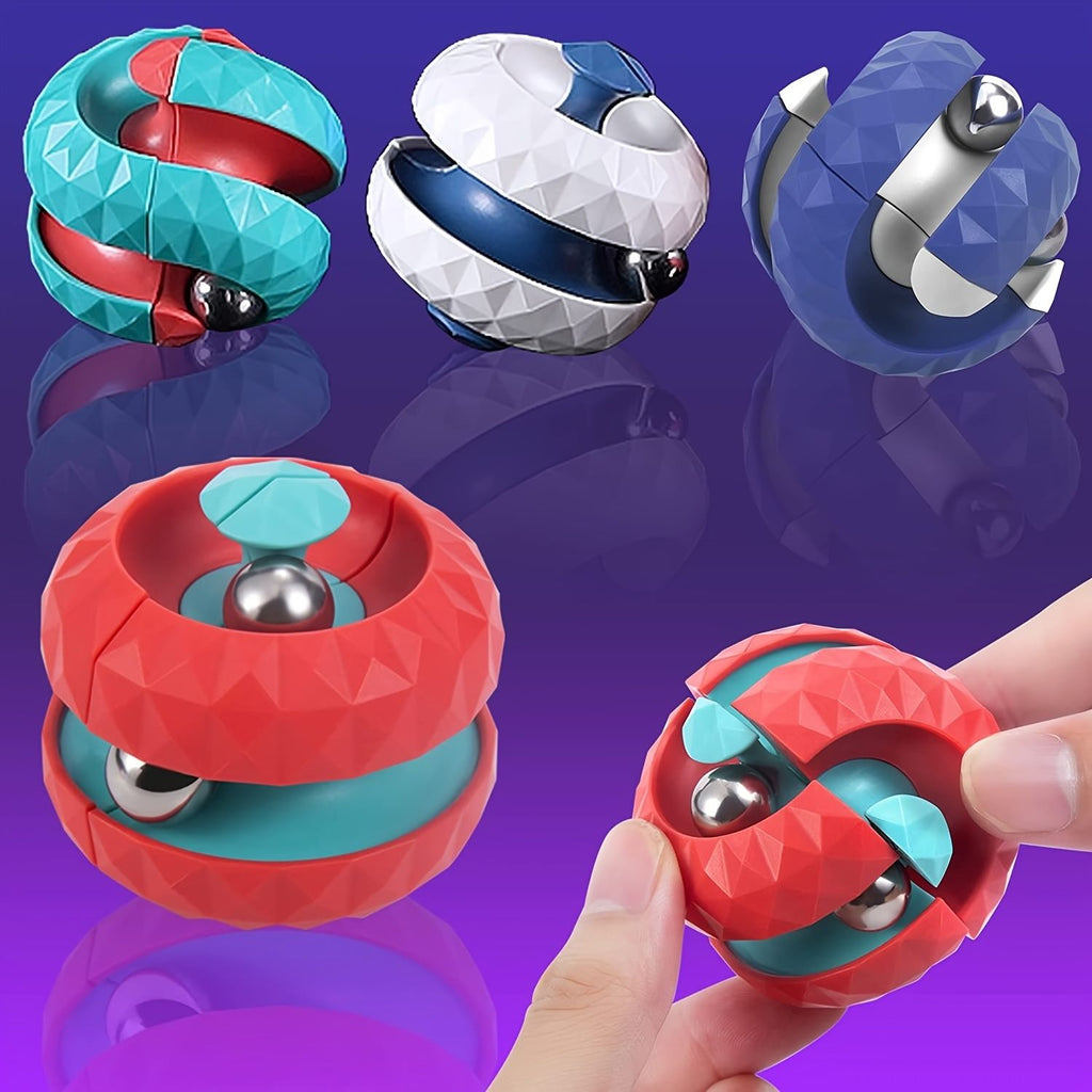 oh my god - Orbit Ball Toy; Fidget Cube Puzzle Ball Spinning Toy; Track Infinite Flip Change Puzzle Games Novelty Creative Stress Relieve Toys For Kids Children Adults